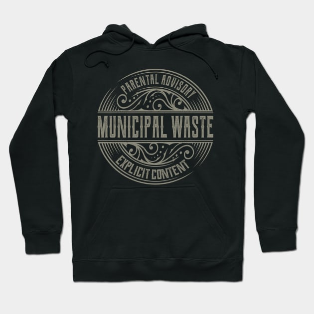 Municipal Waste Vintage Ornament Hoodie by irbey